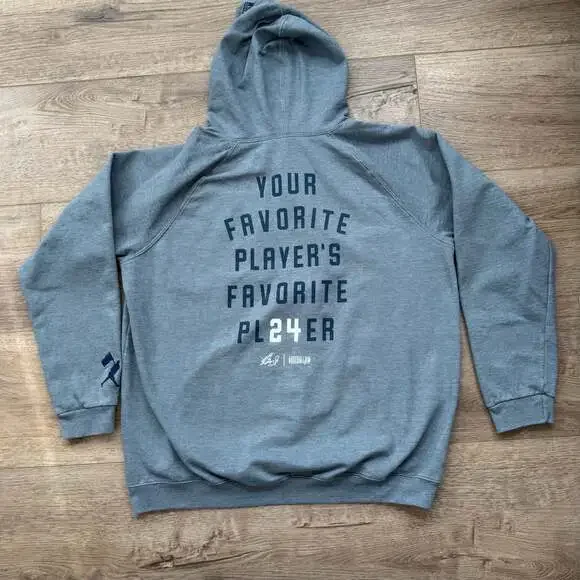 Baseballism Ken Griffey Jr Hoodie Bubble Gum Graphic Gray Medium Pullover - Picture 13 of 13